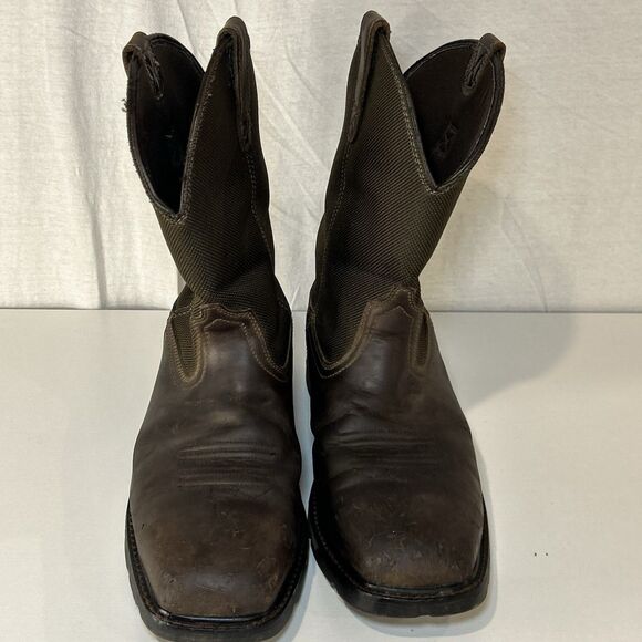 Ariat Men's Groundbreaker Pull On Work Boots Steel Toe Brown Size 11 EE  Brown - Picture 3 of 10
